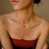 Wholesale Women's Copper Leaf Pendant Necklace With Real Gold Plated Electroplating In Geometric Style