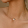 Wholesale Women's Copper Leaf Pendant Necklace With Real Gold Plated Electroplating In Geometric Style