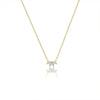 Wholesale Women's Copper Leaf Pendant Necklace With Real Gold Plated Electroplating In Geometric Style
