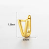 Wholesale Women's Copper Letter Cartilage Earrings Electroplated