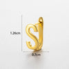 Wholesale Women's Copper Letter Cartilage Earrings Electroplated