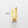 Wholesale Women's Copper Letter Cartilage Earrings Electroplated