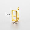 Wholesale Women's Copper Letter Cartilage Earrings Electroplated