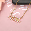 Wholesale Women's Copper Letter Necklace Jewelry