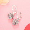 Wholesale Women's Copper Light Luxury Geometric And Heart Shape Hollow Design Electroplated Earrings