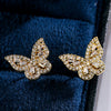 Wholesale Women's Copper Micropaved Geometric Flower Star Butterfly Zircon Earrings