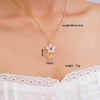 Wholesale Women's Copper Necklace With Micropaved Zircon Sunflower Pendant And Stainless Steel O Word Chain Electroplated Light Luxury Style