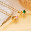 Wholesale Women's Copper Necklace With Swan Shape Inlaid With Zircon Electroplated Light Luxury Design Cross Chain