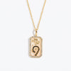 Wholesale Women's Copper O Chain Twelve Constellations Geometric Style Electroplated Necklace