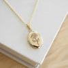 Wholesale Women's Copper Ochain Retro Plant Flowers Geometric Open And Close Photo Frame Photo Box Necklace With Electroplating