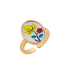 Wholesale Women's Copper Open Adjustable Ring With Animal Zodiac Pattern And Electroplating Design