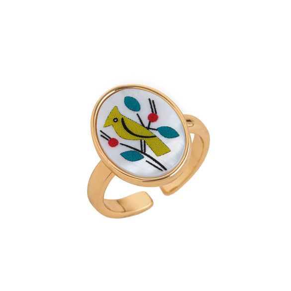 Wholesale Women's Copper Open Adjustable Ring With Animal Zodiac Pattern And Electroplating Design