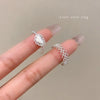 Wholesale Women's Copper Open Finger Ring With Lace And Heart Shape Electroplated Jewelry