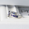 Wholesale Women's Copper Oval Geometric Zircon Ring Jewelry
