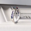 Wholesale Women's Copper Oval Geometric Zircon Ring Jewelry