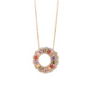 Wholesale Women's Copper Planet Pendant Necklace With Zirconia Ochain Geometric Letters Numbers Text Design