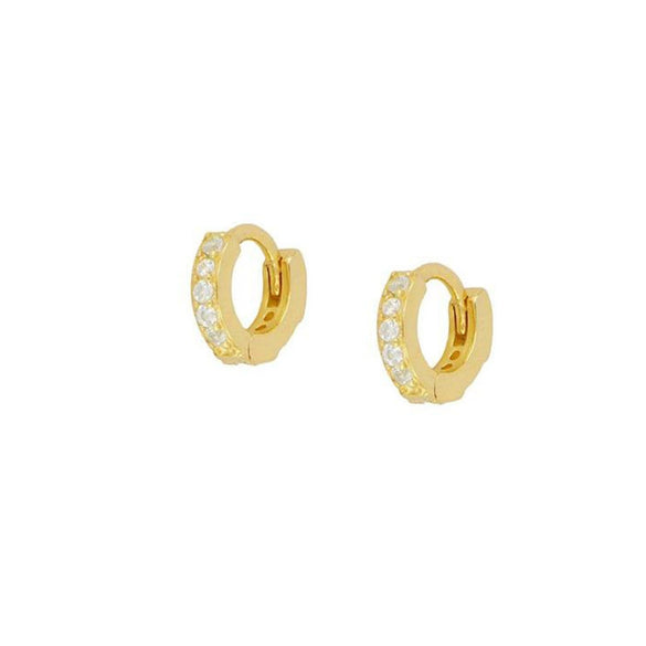 Wholesale Women's Copper Plated With Real Gold Microinlaid Zircon Ushape Geometric Tassel Earrings