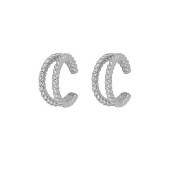 Wholesale Women's Copper Plated With Real Gold Microinlaid Zircon Ushape Geometric Tassel Earrings
