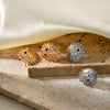 Wholesale Women's Copper Plated Zircon Lion Shape Animal Design Earrings