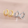 Wholesale Women's Copper Rhombus Geometric Simple Retro Elegant Electroplated Earrings