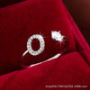 Wholesale Women's Copper Ring With English Alphabet Microinlaid Zircon And Electroplating Fashion Style