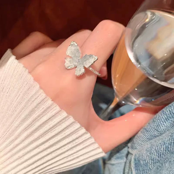 Wholesale Women's Copper Ring With Geometric Heart Shape Flower And Bow Patterns Retro Niche Design Electroplating Process