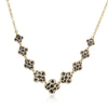 Wholesale Women's Copper Starshaped Retro Hiphop Snake Print Leopard Print Love Necklace With Dripping Oil Design