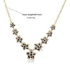 Wholesale Women's Copper Starshaped Retro Hiphop Snake Print Leopard Print Love Necklace With Dripping Oil Design