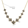 Wholesale Women's Copper Starshaped Retro Hiphop Snake Print Leopard Print Love Necklace With Dripping Oil Design