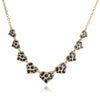 Wholesale Women's Copper Starshaped Retro Hiphop Snake Print Leopard Print Love Necklace With Dripping Oil Design