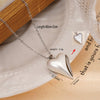 Wholesale Women's Copper Titanium Steel Love Simple Temperament Peach Heart Pendant Doublesided Clavicle Chain Jewelry With Electroplating And Mixed Gemstone Inlay