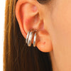 Wholesale Women's Copper Ushape Geometric Electroplated Ear Clips