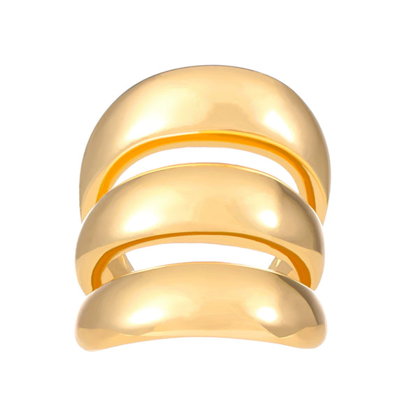 Wholesale Women's Copper Ushape Geometric Electroplated Ear Clips