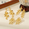 Wholesale Women's Copper Wavy Exaggerated Earrings