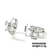 Wholesale Women's Copper Zircon Bow Earrings