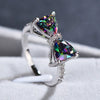 Wholesale Women's Copper Zircon Bow Ring Sweet Cool Style