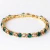 Wholesale Women's Copper Zircon Bracelet Shiny Tennis Chain