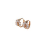 Wholesale Women's Copper Zircon Geometric Animal Pattern Electroplated Earrings