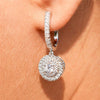 Wholesale Women's Copper Zircon Geometric Earrings Jewelry