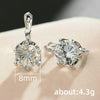 Wholesale Women's Copper Zircon Geometric Round Earrings