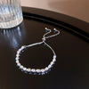Wholesale Women's Copper Zircon Heart Shape Love Adjustable Bracelet With Real Gold Electroplated Fashion Light Luxury Design
