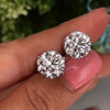 Wholesale Women's Copper Zircon Inlaid Geometric Earrings Fashion Jewelry