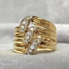 Wholesale Women's Copper Zirconia Geometric Light Luxury Style Ring