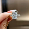Wholesale Women's Copper Zirconia Geometric Princess Style Ring