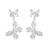 Wholesale Women's Copper Zirconia Insectshaped Butterfly Earrings