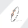 Wholesale Women's Copper Zirconium Ring Electroplated Versatile Style