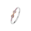 Wholesale Women's Copper Zirconium Ring Electroplated Versatile Style