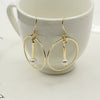 Wholesale Women's Cos Style Asymmetric Geometric Triangle And Circle Earrings In Alloy With Electroplating
