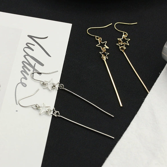Wholesale Women's Cos Style Asymmetric Geometric Triangle And Circle Earrings In Alloy With Electroplating