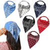 Wholesale Women's Cotton Geometric Artistic Headscarf Hair Belt Triangle Scarf